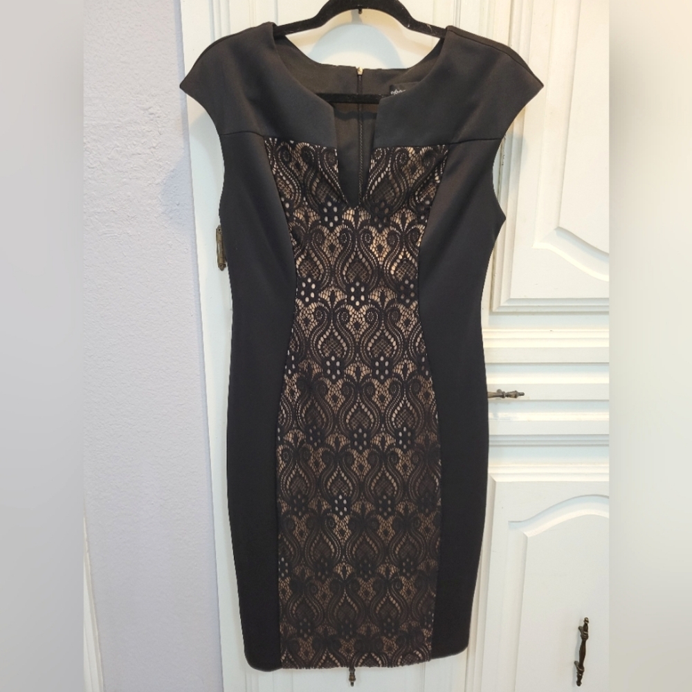 Black/Nude Cocktail Dress Size 8